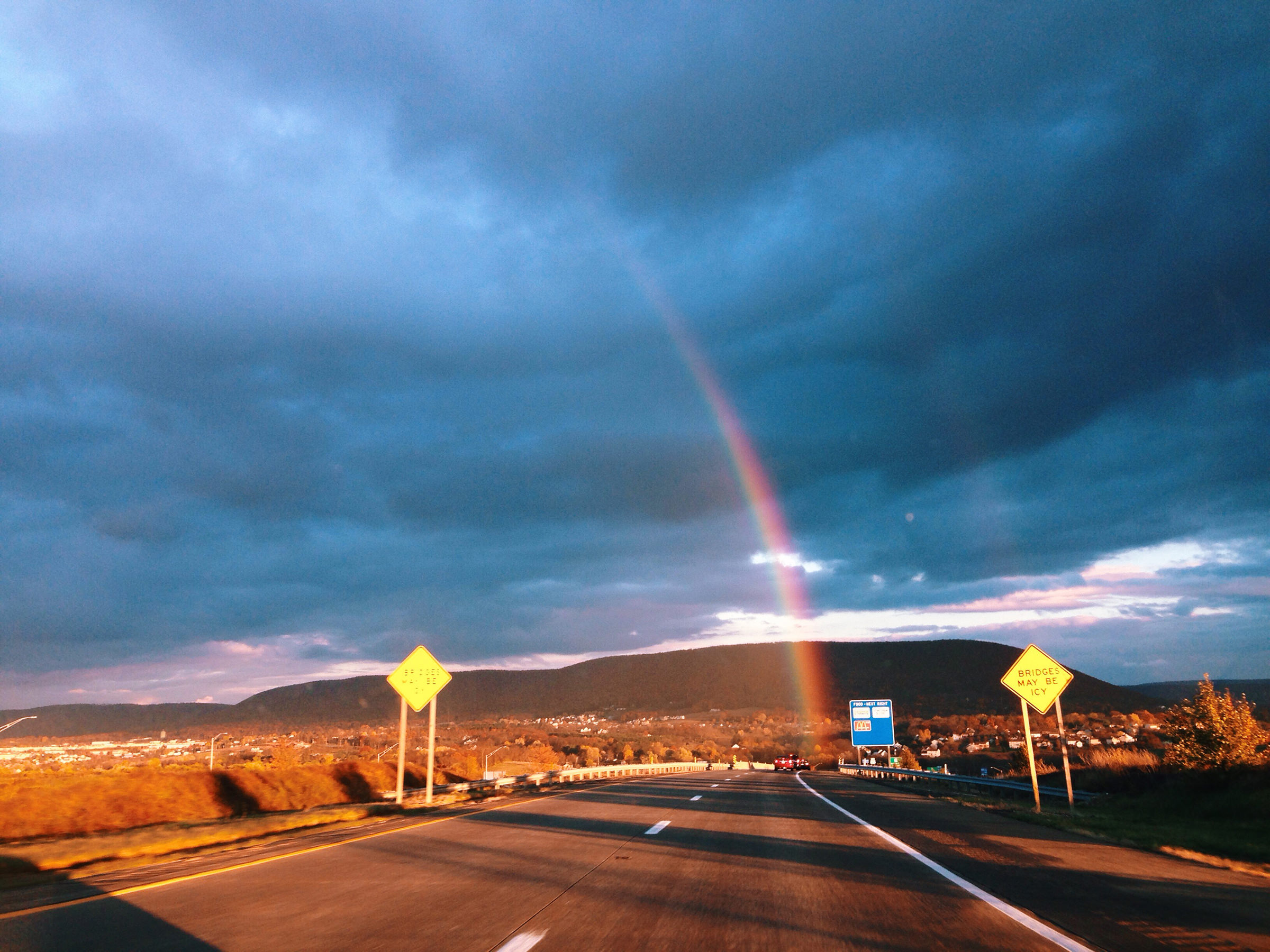 A rainbow caught over Happy Valley